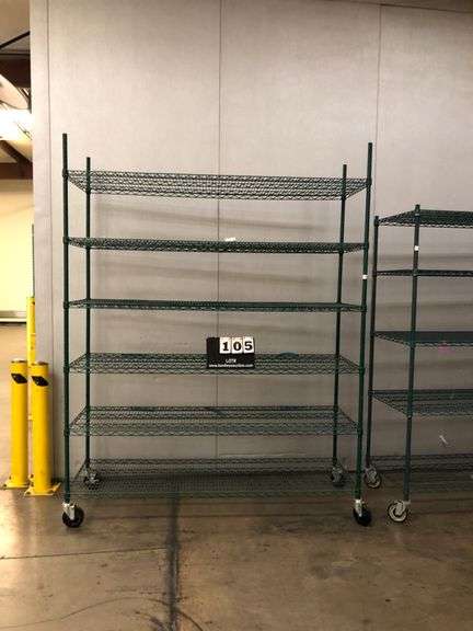 CASTERED METRO RACK - GREEN - 92