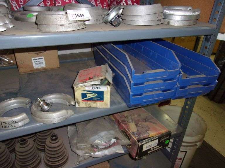 COIL SPRING SHIMS TRACKING BAR PLUGS AND CAP BLUE ORGANIZING BINS