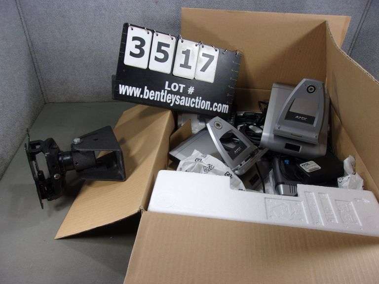 BOX: ASSORTED AMX CONTROL MODULE DOCKING STATIONS & PROJECTOR MOUNT ...