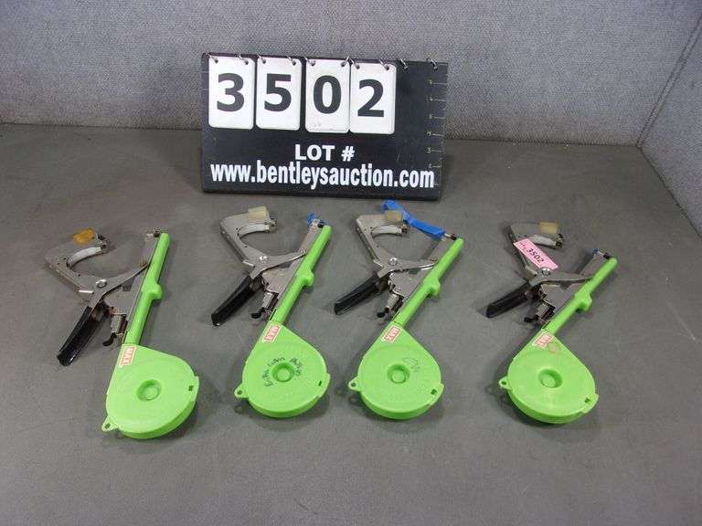 LOT: (4) MAX TAPENER HT-B PLANT TIE MACHINES - Bentley & Associates, LLC