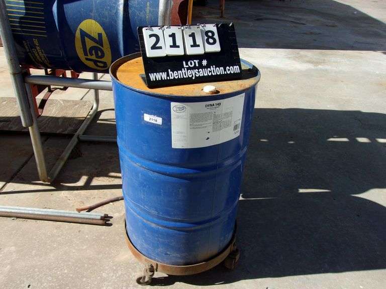 ZEP DYNA 143 PARTS WASHER SOLUTION POSSIBLE FULL W/ ARREL DOLLY