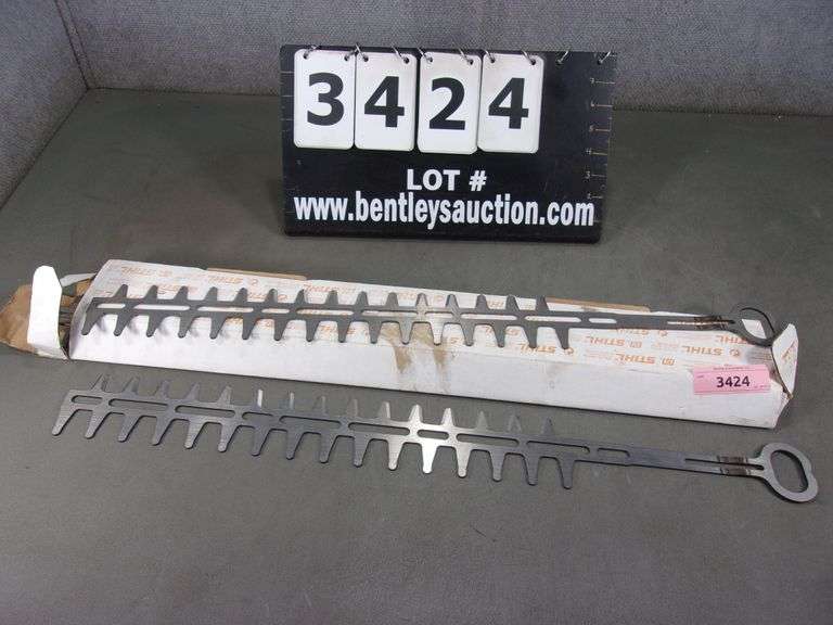 (2) STIHL 772MM SPARE HEDGE TRIMMER BLADES Bentley & Associates, LLC