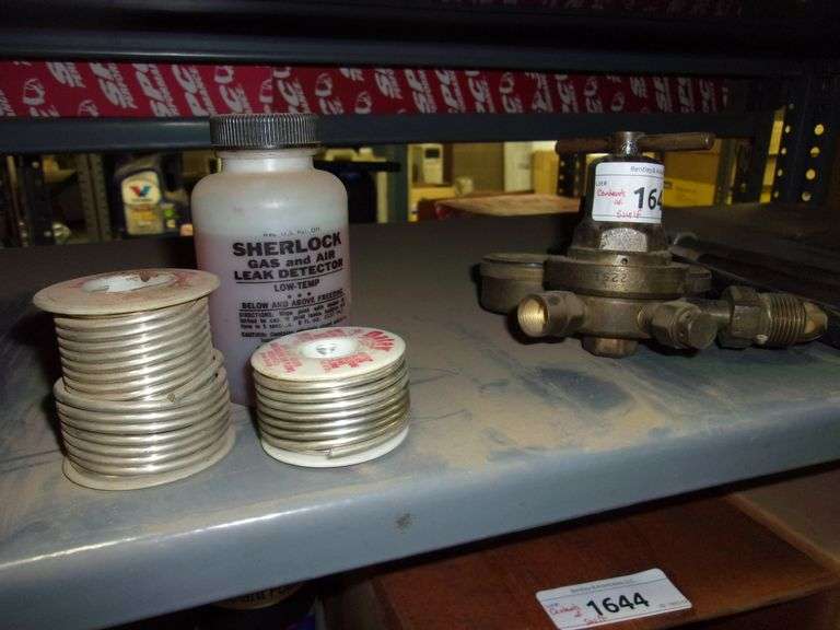 2 SPOOLS OF LEAD FREE SOLDER WIRE, SHERLOCK GAS AND AIR LEAK DETECTOR
