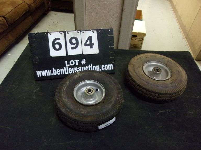 (2) AIR NEUMATIC DOLLY WHEELS Bentley & Associates, LLC