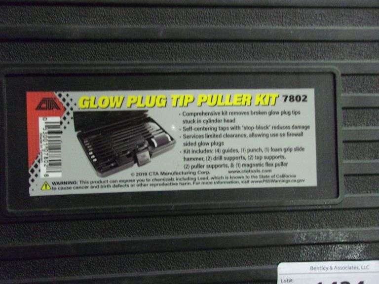 CTA TOOLS GLOW PLUG TIP PULLER KIT MODEL 7802 Bentley & Associates, LLC