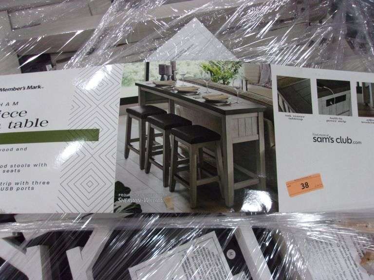 MEMBER'S MARK DURHAM 4PIECE SOFA TABLE **UNASSEMBLED** (PALLET