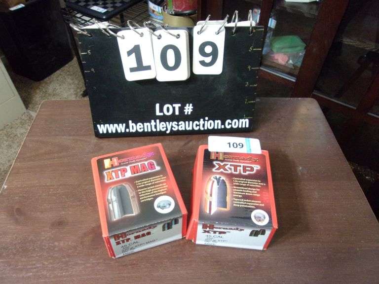 HORNADY XTP 45 CAL. 250 GRAIN HOLLOW POINT TIPS & HORNADY XTP 45 CAL