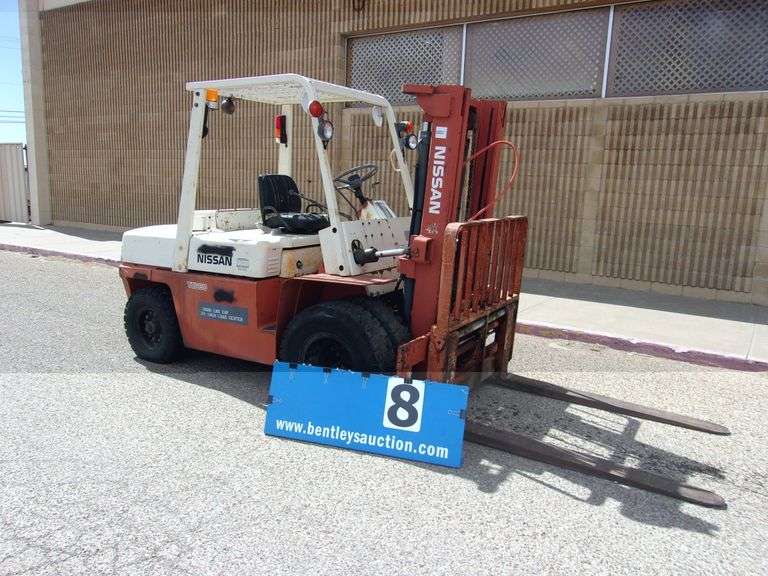 NISSAN YGF03A40TC DIESEL TURBO 9000 FORKLIFT, 1,526 HOURS HYDRAULIC LEAK, HARD START FUEL