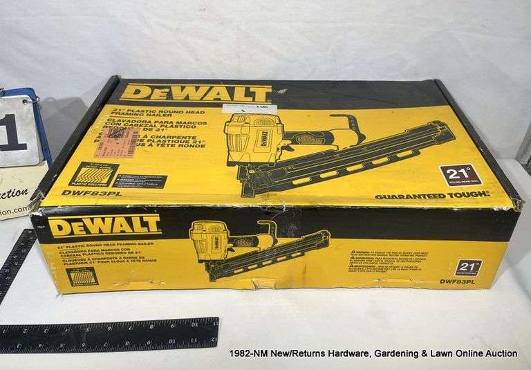 DEWALT 21 DEGREE PLASTIC ROUND HEAD FRAMING NAILER Bentley