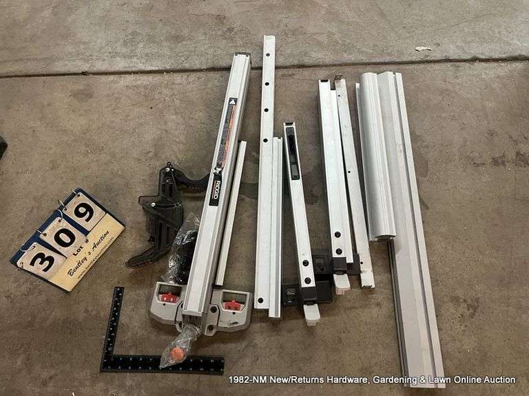 STACK ASSORTED RIDGID TABLE SAW PARTS Bentley & Associates, LLC