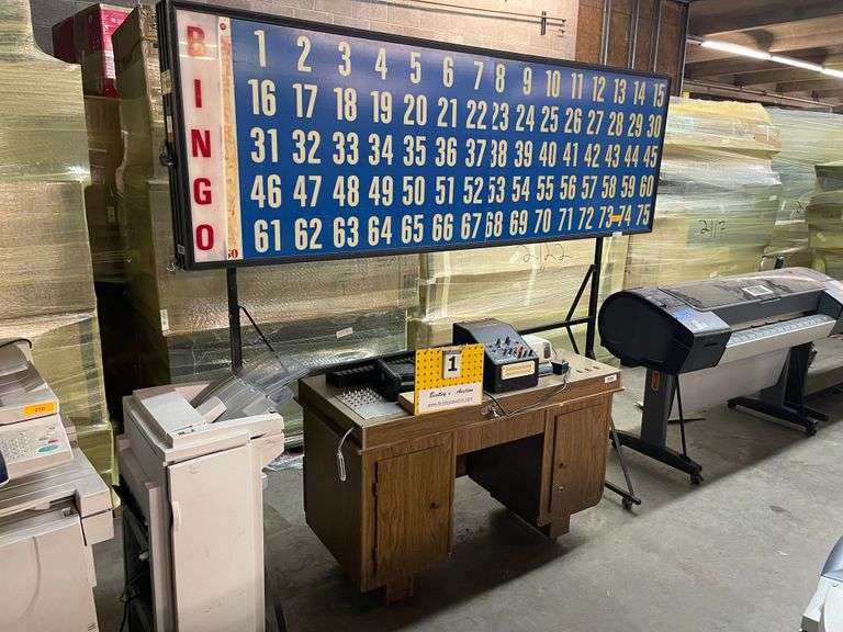 BINGO GAME BINGO KING 3000 BZ BOARD, CONTROLS, CONTROL TABLE