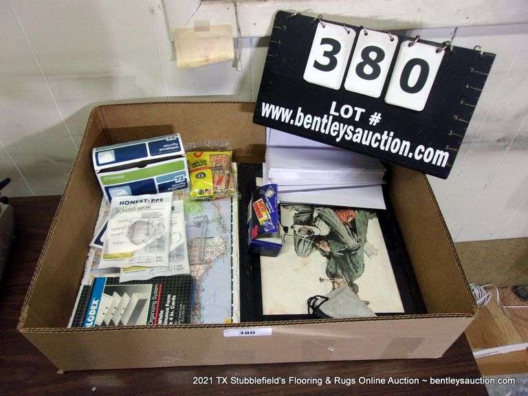 BOX ASSORTED WALL HANGINGS, MAPS, ENVELOPES Bentley & Associates, LLC