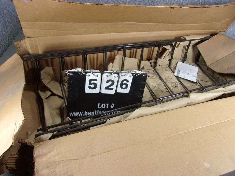 BOX NAPA BLACK WIRE RACK SHELVES Bentley & Associates, LLC