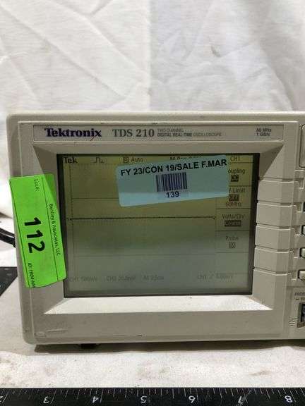 TEKTRONIX TDS 210 2-CHANNEL OSCILLOSCOPE - Bentley & Associates, LLC