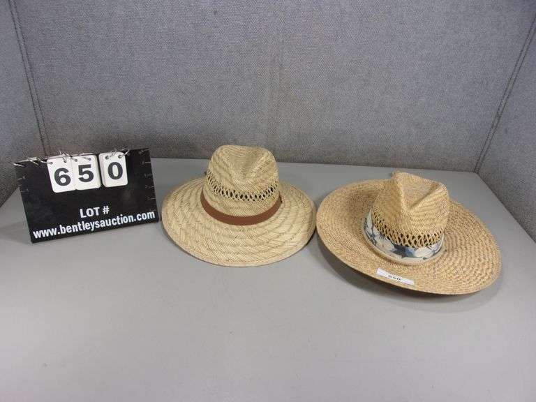 LOT (2) STRAW GARDEN HATS Bentley & Associates, LLC