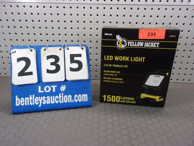 YELLOW JACKET LED WORK LIGHT 1,500 LUMENS Bentley & Associates, LLC