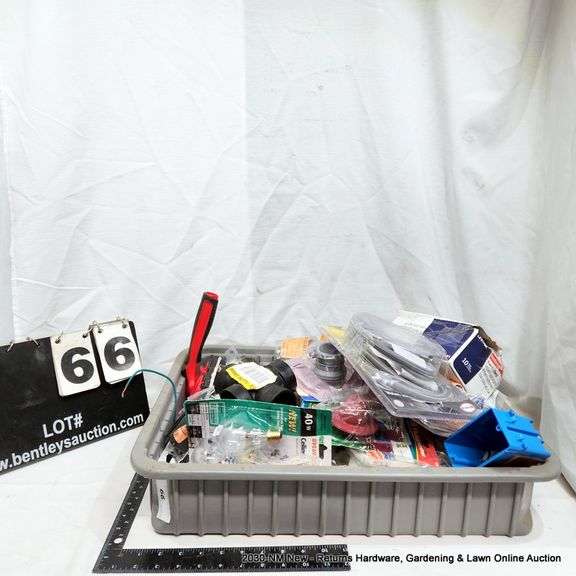 BIN ASSORTED PLUMBING & ELECTRICAL HARDWARE (CONTENTS ONLY) Bentley