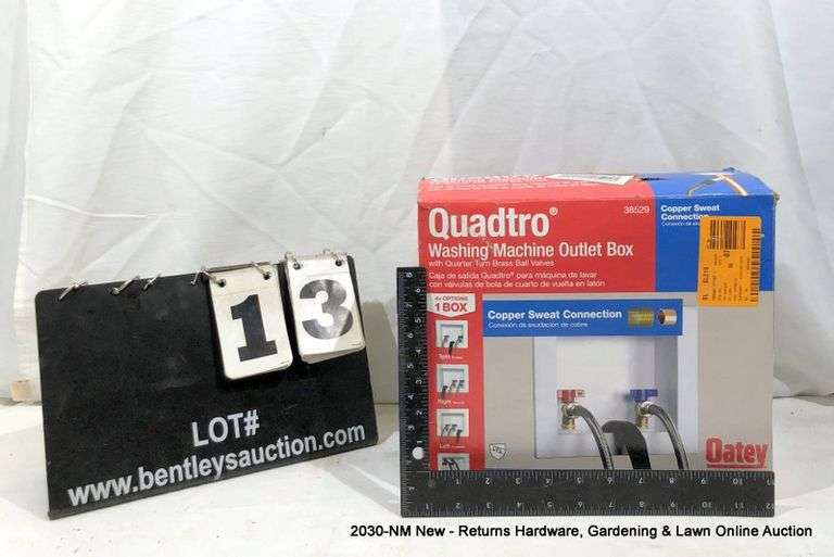 QUADTRO WASHING MACHINE OUTLET BOX Bentley & Associates, LLC