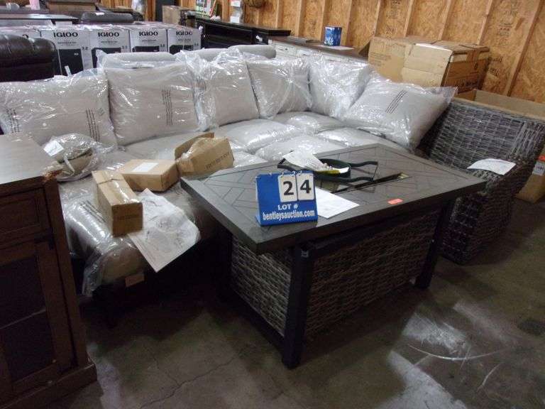 ATHENA 7PIECE SECTIONAL FIRE DEEP SEATING Bentley & Associates, LLC