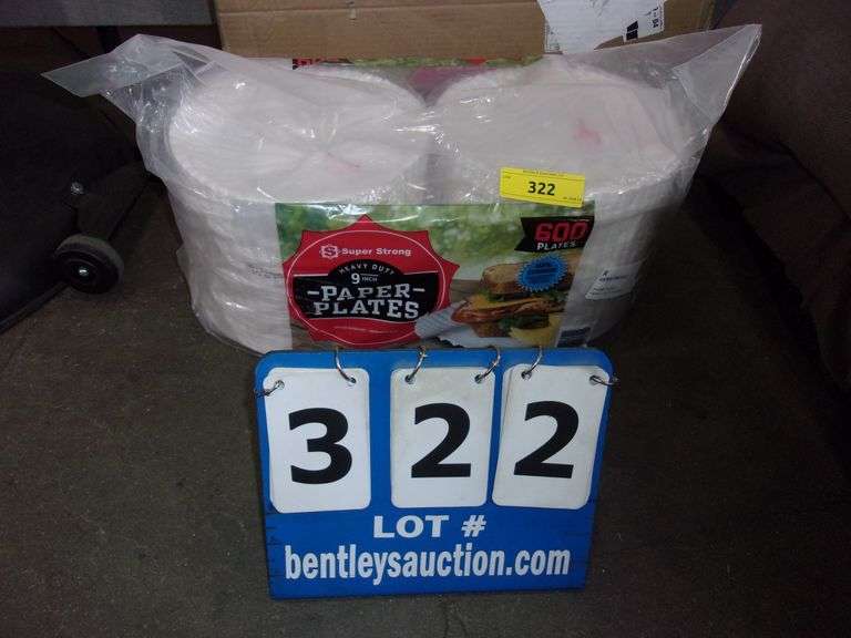 SUPER STRONG PAPER PLATES, 9" 600 PLATES Bentley & Associates, LLC