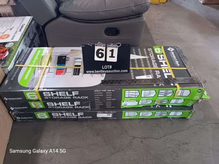 MEMBER'S MARK 6SHELF STORAGE RACK, 48 X 18 X 86 Bentley & Associates