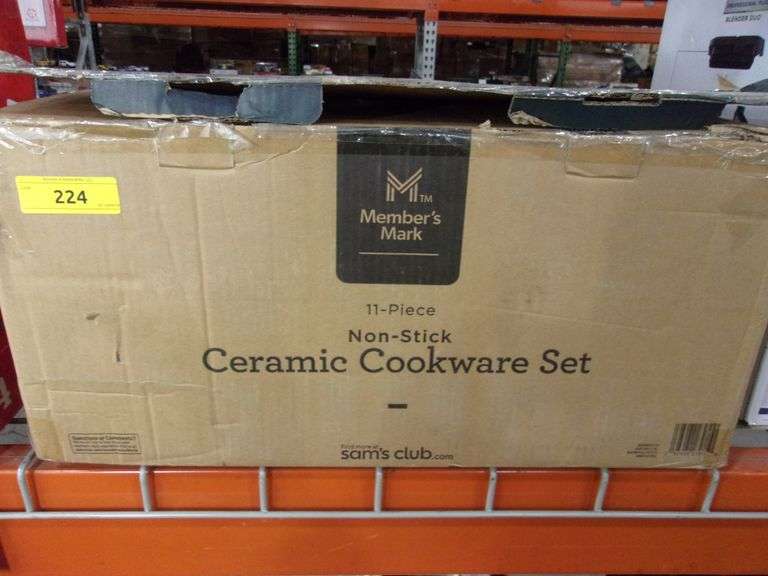 MEMBER'S MARK 1 PC. NONSTICK CERAMIC COOKWARE SET Bentley