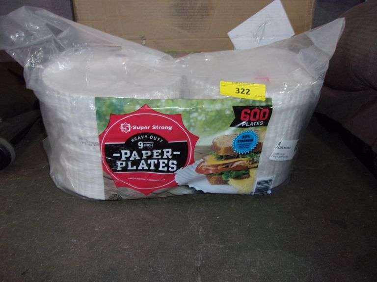 SUPER STRONG PAPER PLATES, 9" 600 PLATES Bentley & Associates, LLC