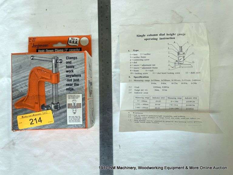1623 HOLD DOWN CLAMP 3" Bentley & Associates, LLC