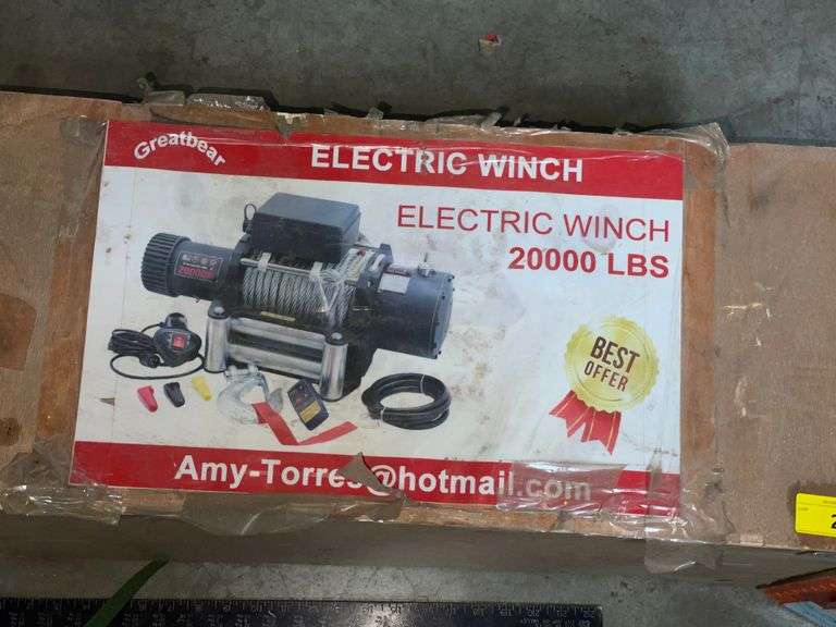 GREATBEAR 20,000 LBS ELECTRIC WINCH Bentley & Associates, LLC