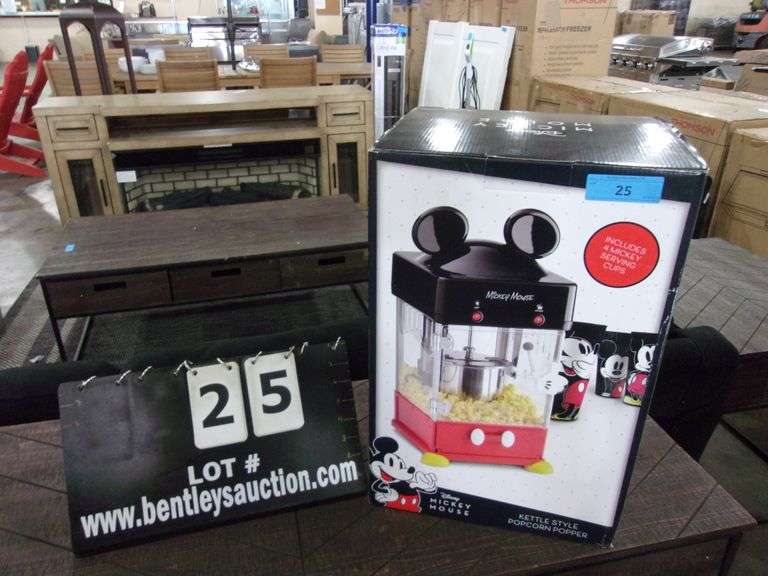 DISNEY MICKEY MOUSE KETTLE STYLE POPCORN POPPER Bentley & Associates, LLC