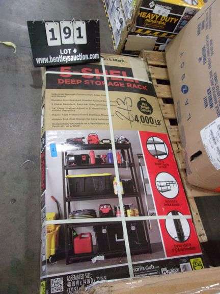 MEMBER'S MARK 5 SHELF DEEP STORAGE RACK - Bentley & Associates, LLC