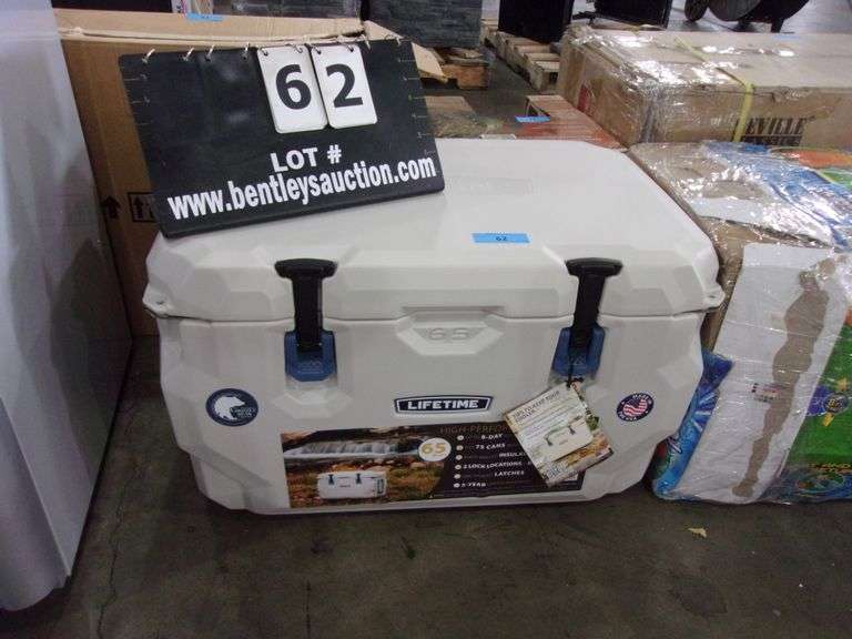 LIFETIME 65 QT. CREAM COLORED COOLER Bentley & Associates, LLC
