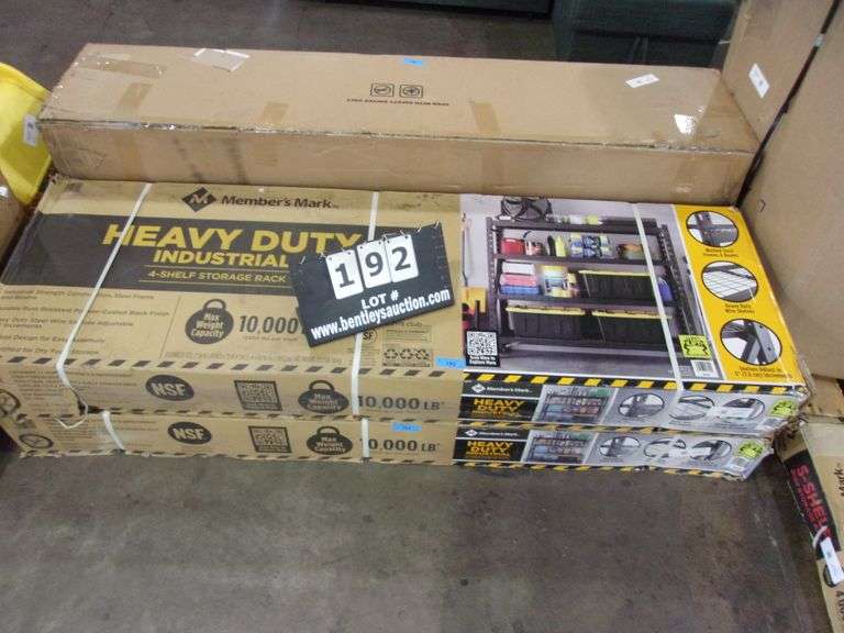 MEMBER'S MARK HEAVY DUTY INDUSTRIAL 4 SHELF STORAGE RACK Bentley & Associates, LLC