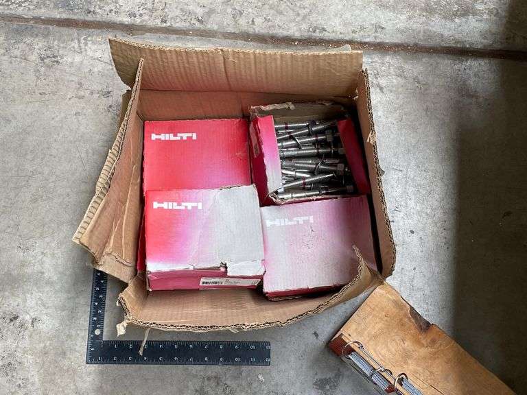 BOX OF HILTI EXPANSION ANCHOR BOLTS Bentley & Associates, LLC