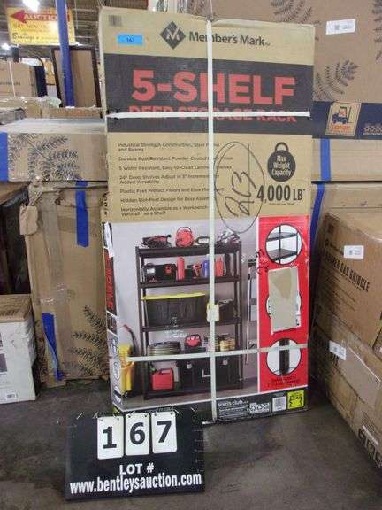 MEMBER'S MARK 5 SHELF DEEP STORAGE RACK - Bentley & Associates, LLC