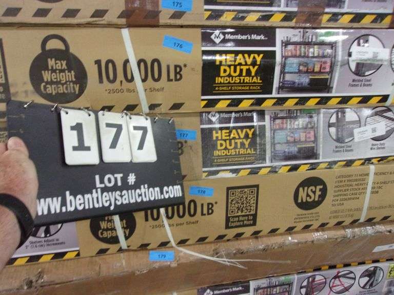 MEMBER'S MARK HEAVY DUTY INDUSTRIAL 4 SHELF STORAGE RACK Bentley & Associates, LLC