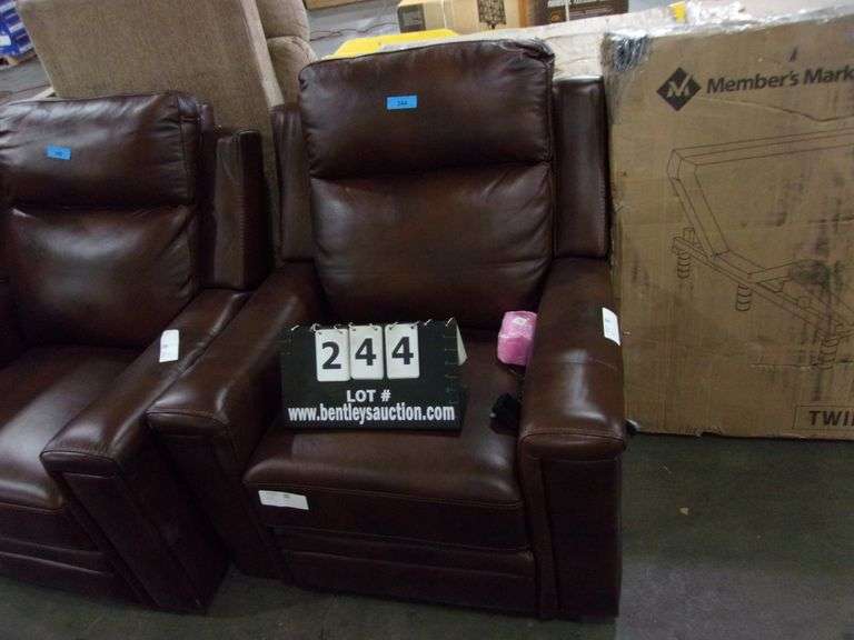 MEMBER'S MARK LIVINGSTON LEATHER GLIDER / RECLINER (MANUAL RECLINER) Bentley & Associates, LLC