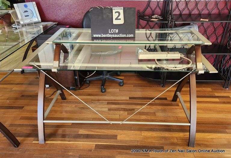 GLASS TOP DESK Bentley & Associates, LLC