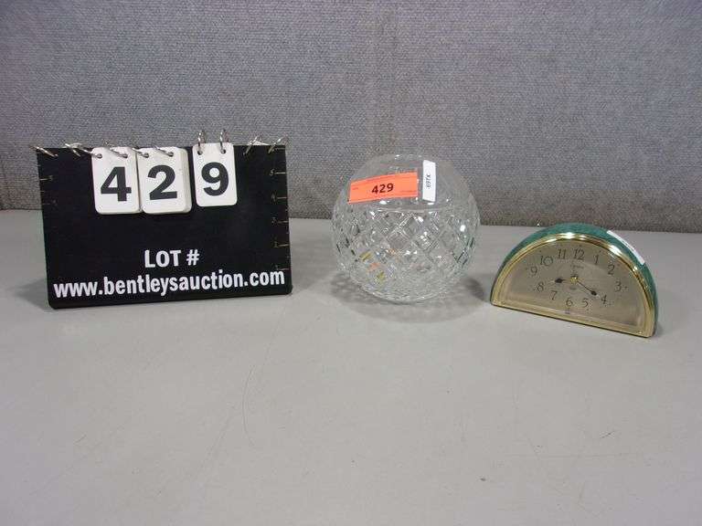 GLASS SPHERE JAR & QUARTZ LINDEN CLOCK Bentley & Associates, LLC