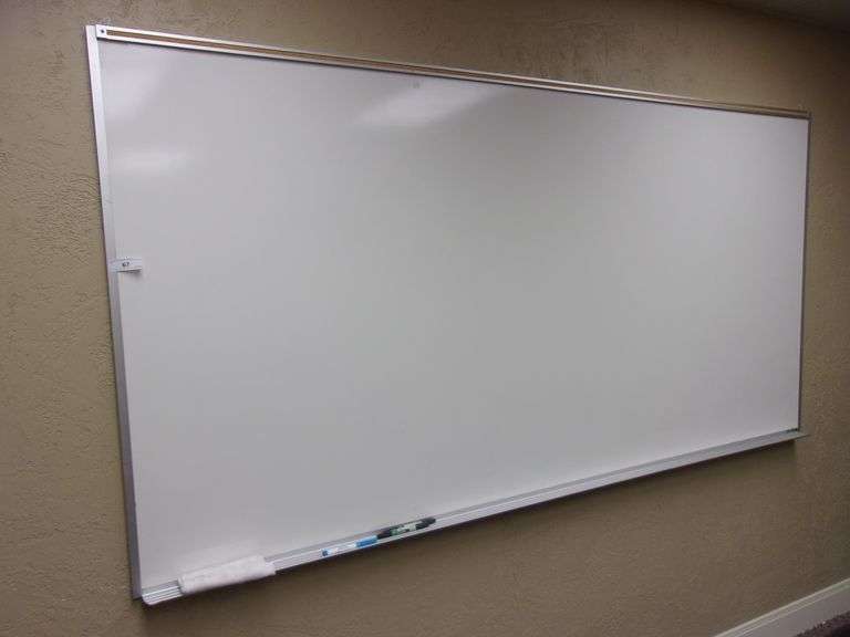 LARGE WALL HANGING WHITE BOARD W/ MARKERS Bentley & Associates, LLC