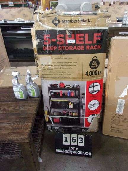 MEMBER'S MARK 5-SHELF METAL DEEP STORAGE RACK - 4,000 LB. CAPACITY ...