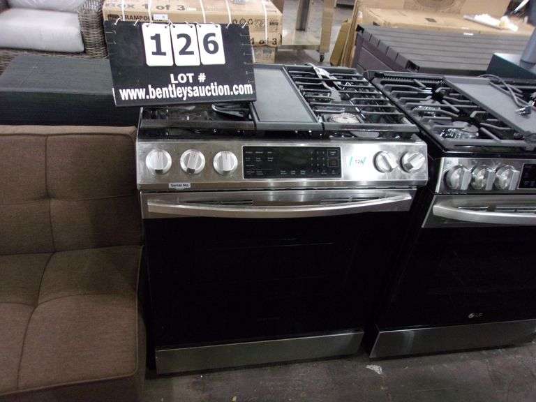 SAMSUNG 5BURNER GAS, STOVE TOP/OVEN, MODEL DG9001068F USED Bentley & Associates, LLC