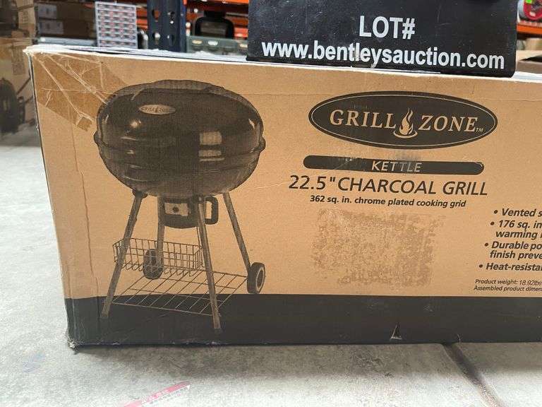 GRILL ZONE 22.5" CHARCOAL GRILL Bentley & Associates, LLC