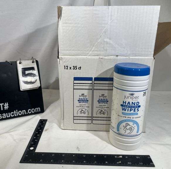 (12) JUNIPER HAND SANITIZING WIPES Bentley & Associates, LLC