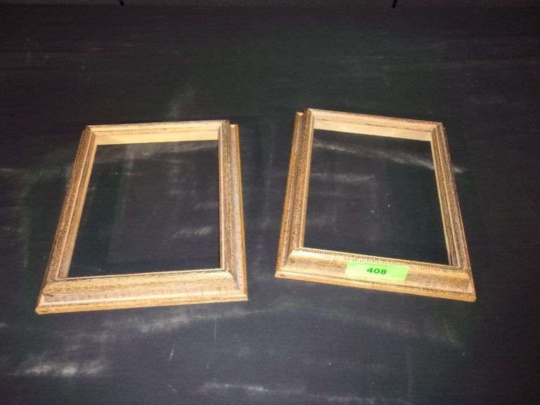 LOT (2) OAK STAINED WOOD FRAMES 11 X 9 Bentley & Associates, LLC