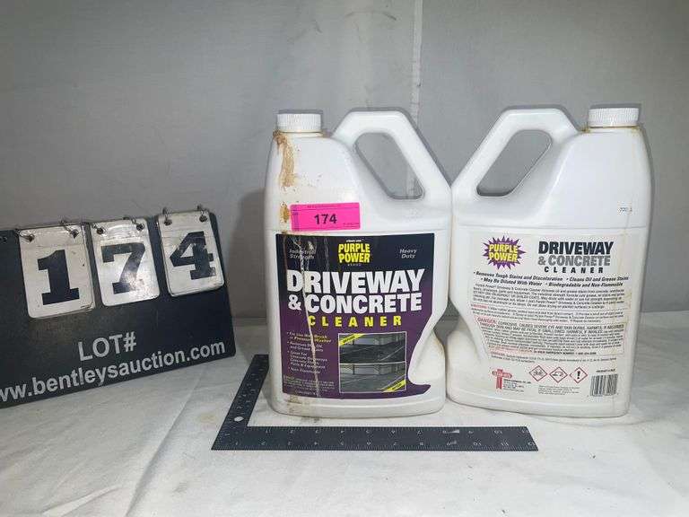 (2) PURPLE POWER DRIVEWAY CONCRETE CLEANER Bentley & Associates, LLC