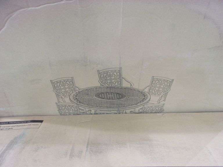 MEMBERS MARK HASTINGS COLLECTION 8PIECE ROUND DINING SET Bentley