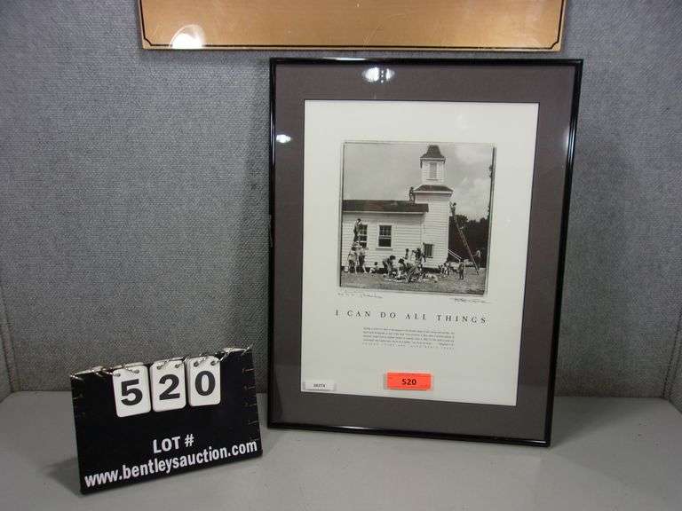"I CAN DO ALL THINGS" FRAMED POSTER 22" X 17" Bentley & Associates, LLC