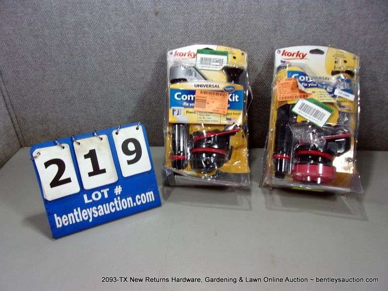 LOT (2) KORKY UNIVERSAL COMPLETE TOILET KIT Bentley & Associates, LLC