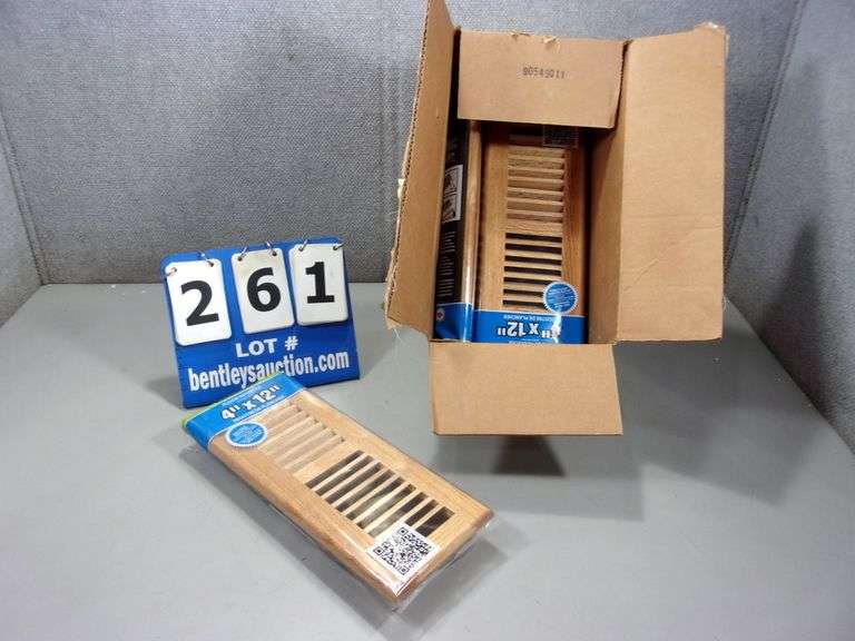 BOX WOOD FLOOR VENT COVERS, 4" X 12" Bentley & Associates, LLC